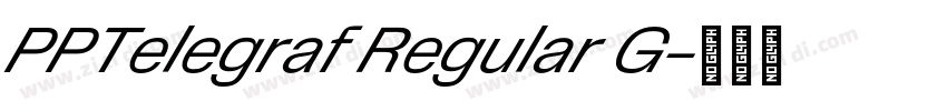 PPTelegraf Regular G字体转换